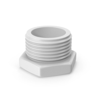 White Threaded Pipe Adapter PNG & PSD Images