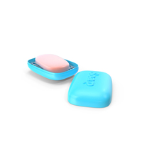 Blue Open Soap Dish PNG & PSD Images