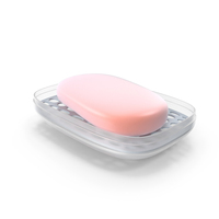 Open Transparent Soap Dish With Soap PNG & PSD Images