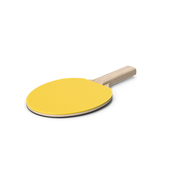 Yellow Ping Pong Paddle PNG & PSD Images