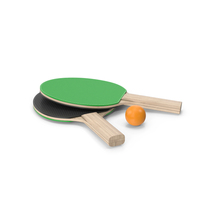 Green Ping Pong Paddles PNG & PSD Images