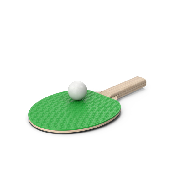 Ping Pong Paddle Green PNG & PSD Images
