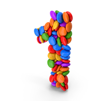 Candy Number 1 PNG & PSD Images
