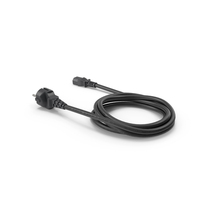 European PC Power Cord PNG & PSD Images