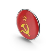 USSR Flag Badge PNG & PSD Images