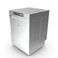 Commercial Dishwasher Asber Closed PNG & PSD Images