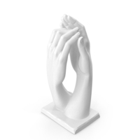 Hands Sculpture White PNG & PSD Images