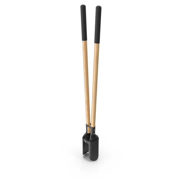Hole Digger Wood Handle PNG & PSD Images