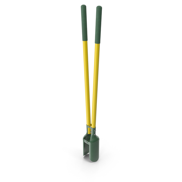 Hole Digger Yellow Handle PNG & PSD Images