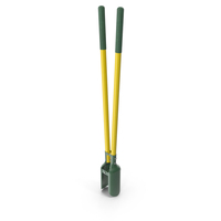 Hole Digger Yellow Handle PNG & PSD Images