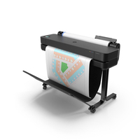 HP DesignJet T630 Tray Open PNG & PSD Images