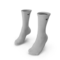Grey Nike Long Socks On The Foot Standing Toes PNG & PSD Images