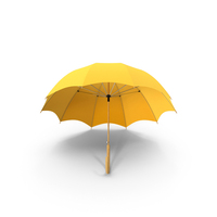 Open Umbrella Yellow PNG & PSD Images