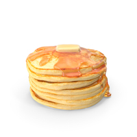 Pancakes Poured with Butter PNG & PSD Images
