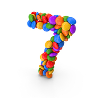 Candy Number 7 PNG & PSD Images