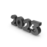 Black Cartoon Font Number 2023 PNG & PSD Images