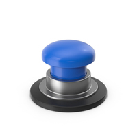 Blue Push Button PNG & PSD Images
