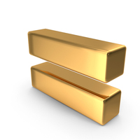 Gold Equal To Sign PNG & PSD Images