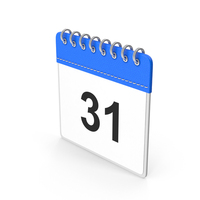 Calendar Icon Blue 31 PNG & PSD Images