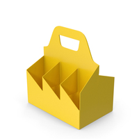 Yellow Bottle Carrier PNG & PSD Images