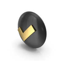 Check Icon Black Gold PNG & PSD Images