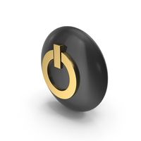 Power Icon Black Gold PNG & PSD Images
