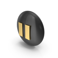 Pause Icon Black Gold PNG & PSD Images
