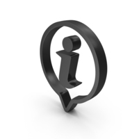 Info Pin Help Black PNG & PSD Images