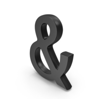 Ampersand And Symbol Logo Icon Black PNG & PSD Images