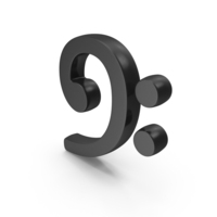 F Clef Symbol Logo Icon Black PNG & PSD Images