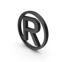 Register R Symbol Black PNG & PSD Images