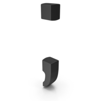 Semicolon Symbol Black PNG & PSD Images