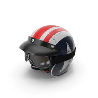 Torc Motorcycle Helmet Rebel Star With Goggles PNG & PSD Images