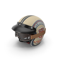 Torc Route 66 Helmet With Goggles PNG & PSD Images