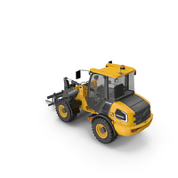 Volvo L25 Electric Loader With Pallet Fork Simple Interior PNG & PSD Images