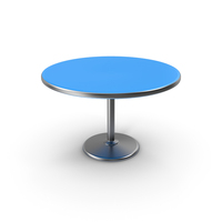 Blue Round Table PNG & PSD Images