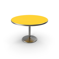 Yellow Round Table PNG & PSD Images