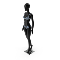 Mannequin With Underwear Black Color PNG & PSD Images