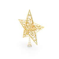 Christmas Star Tree Topper PNG & PSD Images
