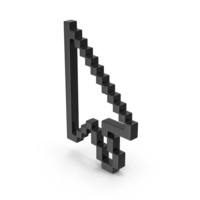 Black Pixelated Arrow PNG & PSD Images