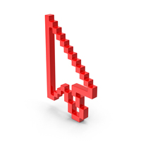 Red Pixelated Arrow PNG & PSD Images
