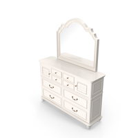 Charleston Dresser White PNG & PSD Images