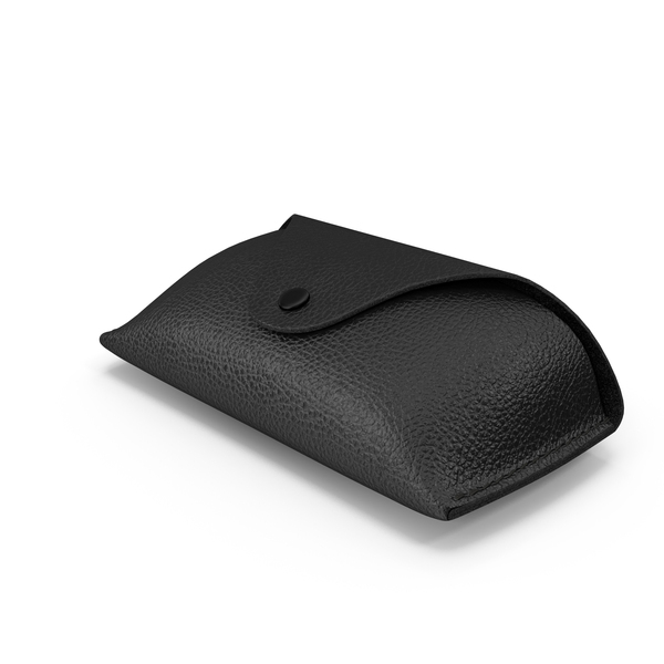 Leather Sunglasses Case Closed Black PNG & PSD Images