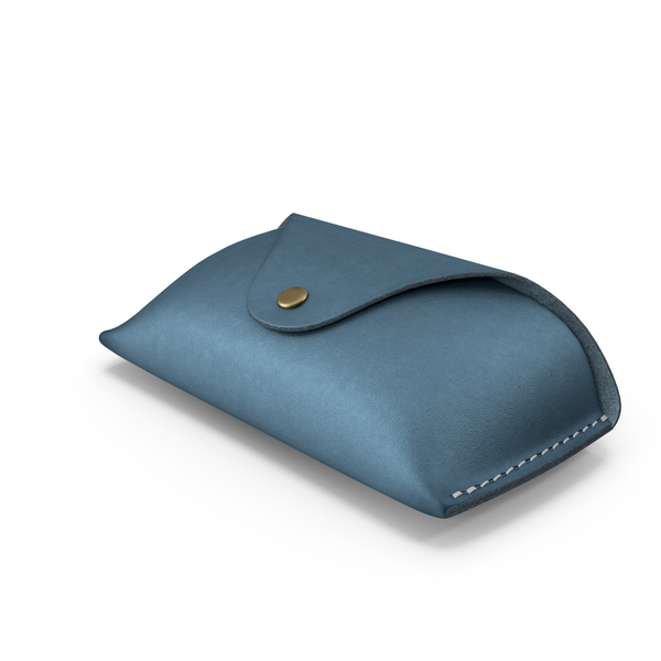Leather Sunglasses Case Closed Blue PNG & PSD Images