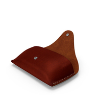 Leather Sunglasses Case Open Brown PNG & PSD Images
