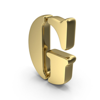 Stencil Font G Gold PNG & PSD Images