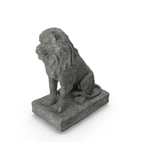 狮子雕塑PNG和PSD图像