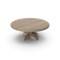 17TH C. French Bastide Oak Round Dining Table PNG & PSD Images