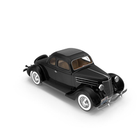 1936 Generic V8 Coupe Black PNG & PSD Images