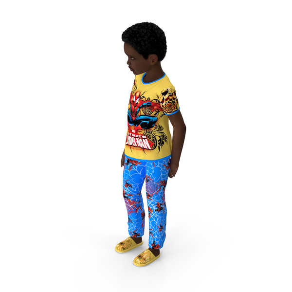 Black Child Boy Home Style PNG & PSD Images